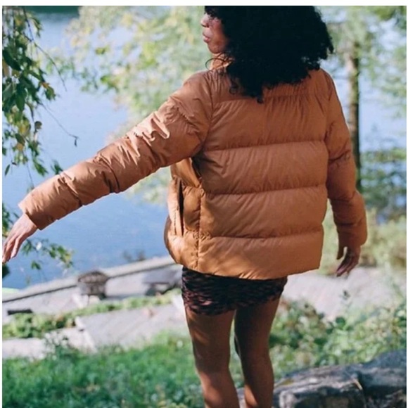 Patagonia Silent Down Jacket Women's Orange Puffer 700 Down Jacket - Picture 3 of 16